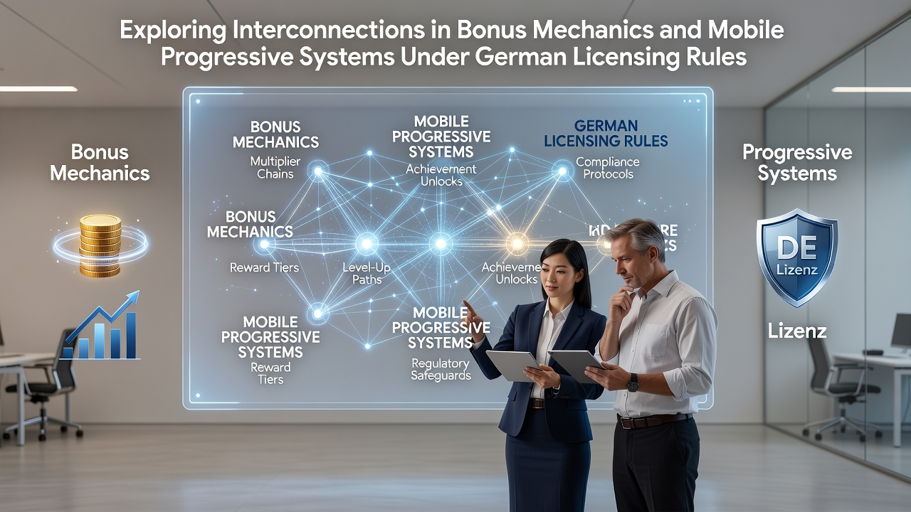 Darstellung vernetzter Bonusmechanismen in mobilen progressiven Slot-Systemen unter deutscher Lizenzierung