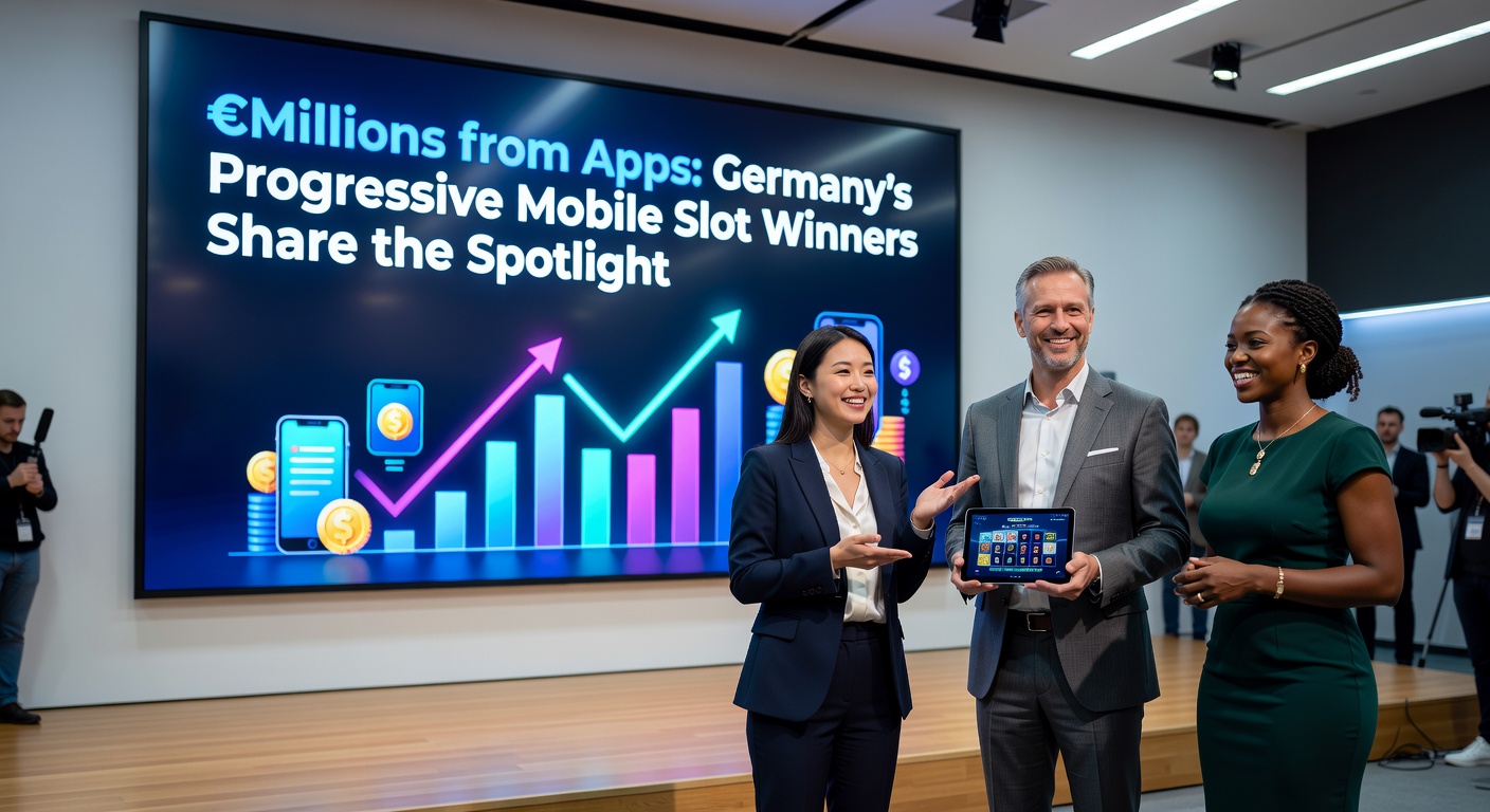 Smartphone mit leuchtendem Slot-Jackpot und Euro-Symbolen, das den Moment eines großen Gewinns einfängt