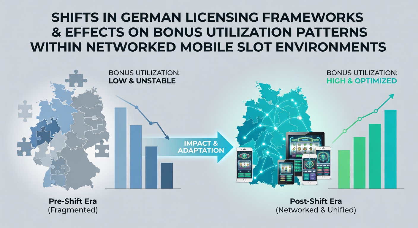 Illustration zu Änderungen in Lizenzrahmenwerken und Bonusmustern bei mobilen Slots